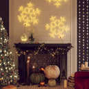 vidaXL karácsonyi hópehely 144 meleg fehér LED-del 59 x 59 cm