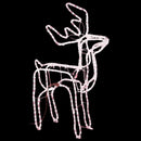 vidaXL meleg fehér karácsonyi rénszarvas figura 76 x 42 x 87 cm