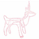 vidaXL meleg fehér karácsonyi rénszarvas figura 60 x 30 x 60 cm