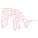 vidaXL meleg fehér karácsonyi rénszarvas figura 73 x 31 x 45 cm