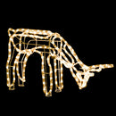 vidaXL meleg fehér karácsonyi rénszarvas figura 73 x 31 x 45 cm