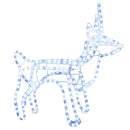 vidaXL hideg fehér karácsonyi rénszarvas figura 60 x 30 x 60 cm