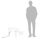 vidaXL hideg fehér karácsonyi rénszarvas figura 73 x 31 x 45 cm