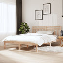 vidaXL tömör fa ágykeret 135 x 190 cm (Double)