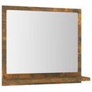 vidaXL füstös tölgy színű szerelt fa fürdőszobatükör 40x10,5x37 cm