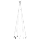 vidaXL kék fényű karácsonyfa tüskével 310 LED-del 300 cm