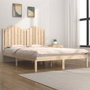 vidaXL Double tömör fenyőfa ágykeret 135 x 190 cm