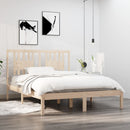 vidaXL Double tömör fa ágykeret 135 x 190 cm
