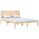 vidaXL Double tömör fa ágykeret 135 x 190 cm
