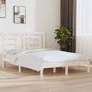 vidaXL fehér tömör fenyőfa ágy matrac nélkül 140x190 cm