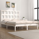 vidaXL fehér tömör fenyőfa ágy matrac nélkül 140x190 cm