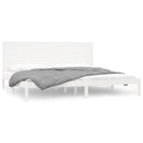 vidaXL fehér tömör fa ágykeret 200 x 200 cm