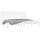vidaXL fehér tömör fa ágykeret 200 x 200 cm