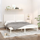 vidaXL fehér tömör fa ágykeret 200 x 200 cm