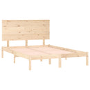 vidaXL tömör fenyőfa ágy matrac nélkül 140 x 190 cm
