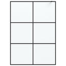 vidaXL fekete ESG tejüveg zuhanyfal 140x195 cm