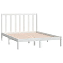 vidaXL fehér tömör fenyőfa ágy matrac nélkül 140x190 cm