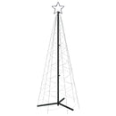 vidaXL kúp alakú karácsonyfa 200 hideg fehér LED-del 70 x 180 cm