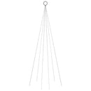 vidaXL karácsonyfa zászlórúdon 108 színes LED-del 180 cm