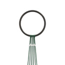 vidaXL karácsonyfa zászlórúdon 108 színes LED-del 180 cm