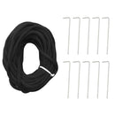 vidaXL karácsonyfa zászlórúdon 310 színes LED-del 300 cm