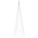 vidaXL karácsonyfa zászlórúdon 732 meleg fehér LED-del 500 cm