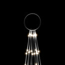 vidaXL karácsonyfa zászlórúdon 732 hideg fehér LED-del 500 cm