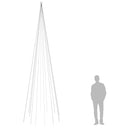 vidaXL karácsonyfa zászlórúdon 732 hideg fehér LED-del 500 cm