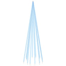 vidaXL karácsonyfa zászlórúdon 732 kék LED-del 500 cm