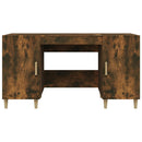 vidaXL füstös tölgy színű szerelt fa íróasztal 140 x 50 x 75 cm