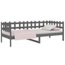 vidaXL szürke tömör fenyőfa kanapéágy 90 x 190 cm