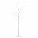 vidaXL fehér LED-es nyírfa 72 meleg fehér LED-del 150 cm