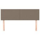 vidaXL 2 db tópszínű szövet fejtámla 72 x 5 x 78/88 cm