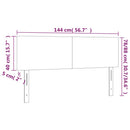 vidaXL 2 db tópszínű szövet fejtámla 72 x 5 x 78/88 cm