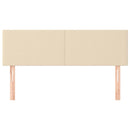 vidaXL 2 db krémszínű szövet fejtámla 72 x 5 x 78/88 cm
