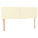 vidaXL 2 db krémszínű műbőr fejtámla 72 x 5 x 78/88 cm