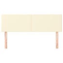 vidaXL 2 db krémszínű műbőr fejtámla 72 x 5 x 78/88 cm