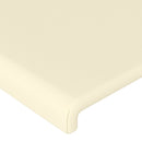 vidaXL 2 db krémszínű műbőr fejtámla 72 x 5 x 78/88 cm