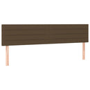 vidaXL 2 db sötétbarna szövet fejtámla 100x5x78/88 cm