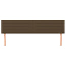 vidaXL 2 db sötétbarna szövet fejtámla 100x5x78/88 cm