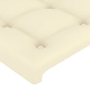 vidaXL 2 db krémszínű műbőr fejtámla 80 x 5 x 78/88 cm