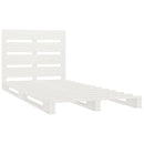 vidaXL fehér tömör fenyőfa ágy matrac nélkül 90 x 200 cm