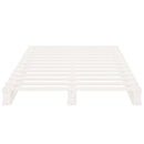 vidaXL fehér tömör fenyőfa ágy matrac nélkül 90 x 200 cm