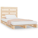 vidaXL tömör fenyőfa ágy matrac nélkül 75 x 190 cm