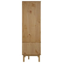 vidaXL OTTA barna és szürke tömör fenyőfa gardrób 76,5 x 53 x 172 cm