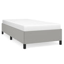 vidaXL világosszürke szövet ágykeret matrac nélkül 80x200 cm