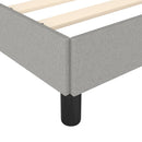 vidaXL világosszürke szövet ágykeret matrac nélkül 80x200 cm
