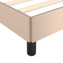 vidaXL kávészínű ágykeret fejtámlával matrac nélkül 200x200 cm