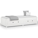 vidaXL kanapéágy ágy matrac fehér 75x190 cm tömör fa fenyőfa