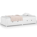 vidaXL kanapéágy ágy matrac fehér 75x190 cm tömör fa fenyőfa